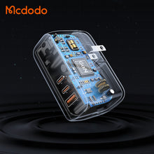 Cargar imagen en el visor de la galería, Mcdodo - 65W 3 Port Type-C Mini Fast Charger CH-8441