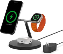 Cargar imagen en el visor de la galería, Belkin MagSafe 3-in-1 Wireless Charging Stand - 2ND GEN
