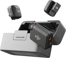 Cargar imagen en el visor de la galería, DJI Mic Mini (2 TX + 1 RX + Charging Case), Wireless Lavalier Microphone for iPhone/Camera/Android, Ultralight, Detail-Rich Audio, 48h Use, Noise Cancelling, Automatic Limiting, Vlog, Streaming