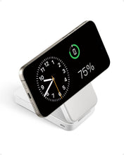 Cargar imagen en el visor de la galería, Anker MagGo Power Bank, Qi2 Certified 15W Ultra-Fast MagSafe-Compatible Portable Charger, 6600mAh Battery Pack with Adjustable and Foldable Stand, for iPhone 15/14/13 Series (USB-C Cable Included)