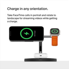 Cargar imagen en el visor de la galería, Belkin MagSafe 3-in-1 Wireless Charging Stand - 2ND GEN
