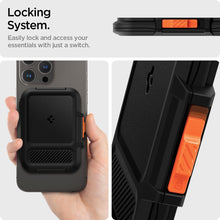 Cargar imagen en el visor de la galería, Spigen Lock Fit (MagFit) - Cartera magnética para hasta 6 tarjetas diseñada para MagSafe compatible con modelos de iPhone 15, iPhone 14, iPhone 13, iPhone 12, color negro, Negro