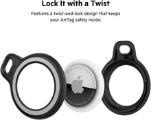 Cargar imagen en el visor de la galería, 2 Pack -Belkin Apple AirTag Secure Holder w/Key Ring