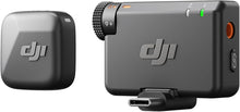 Cargar imagen en el visor de la galería, DJI Mic Mini (1 TX + 1 RX), Wireless Lavalier Microphone for iPhone/Camera/Android, Ultralight, Detail-Rich Audio, Noise Cancelling, Automatic Limiting, Vlog, Streaming, 400m Transmission
