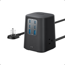 Cargar imagen en el visor de la galería, Anker Charging Station (100W), 9-in-1 USB-C Power Strip with 300J Surge Protection, 5 ft Flat Cable and Plug, 4 USB-C and 2 USB-A Ports, 3 AC Outlets, for Home, Office