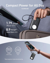 Cargar imagen en el visor de la galería, Anker MagGo Power Bank for Apple Watch, Officially Certified, 10,000 mAh Compact Battery Pack with Built-in USB-C Cable, 35 W Max, for iPhone 15 Series, Samsung, iPad, AirPods and More