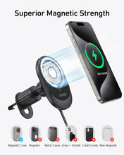 Cargar imagen en el visor de la galería, Anker Sanp to Fast Charge on Every Drive -MagGo Wireless Car Charger