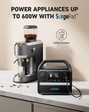 Cargar imagen en el visor de la galería, Anker 521 Portable Power Station Upgraded with LiFePO4 Battery, 256Wh 6-Port PowerHouse, 300W (Peak 600W) Solar Generator (Solar Panel Optional), 2 AC Outlets, 60W USB-C PD Output, Outdoor Generator