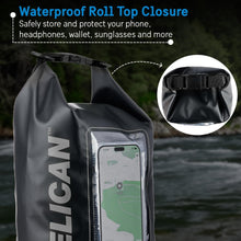Cargar imagen en el visor de la galería, Pelican Marine IP68 Waterproof Dry Bag 5L - Roll Top Waterproof Backpack w/Phone Case/Pouch