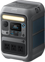 Cargar imagen en el visor de la galería, Anker SOLIX C300 Portable Power Station, Outdoor 288Wh LiFePO4 Battery, 300W (600W Surge) Solar Generator, 140W Two-Way Fast Charging, for Camping, Traveling, and Emergencies (Solar Panel Optional)