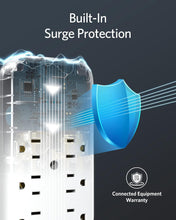 Cargar imagen en el visor de la galería, Anker Extensor de salida y cargador de pared USB, 6 salidas y 2 puertos USB, 20 W USB C entrega de energía de alta velocidad