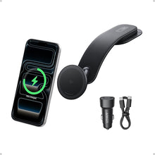 Cargar imagen en el visor de la galería, Anker Nano Magnetic Wireless Car Charger, 360° Adjustable Mount Car Charger with Detachable Pad, 15W Qi2 Certified with Alloy Bracket