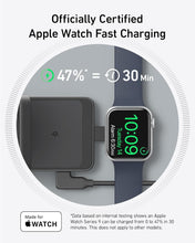Cargar imagen en el visor de la galería, Anker MagGo 3-in-1 Charging Station, Qi2 Certified 15W MagSafe-Compatible Wireless Charger Stand, Apple Watch Charger for MagSafe, For iPhone 15/14, AirPods, Apple Watch 9 (40W USB-C Charger Included)