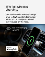 Cargar imagen en el visor de la galería, Belkin BoostCharge Pro Wireless Car Charger with MagSafe Compatibility, 15W Fast Charging