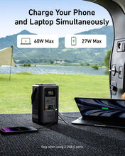 Cargar imagen en el visor de la galería, Anker 548 Power Bank Power Station 60,000mAh,Portable Outdoor Generator 87W with Smart Digital Display, Retractable Auto Lighting and SOS Mode, Home Backup(PowerCore Reserve 192Wh) for Travel, Camping
