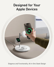 Cargar imagen en el visor de la galería, Anker MagSafe - Soporte de carga inalámbrico compatible con MagGo, estación de carga inalámbrica 3 en 1, cargador inalámbrico de 15 W certificado Qi2