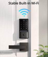 Cargar imagen en el visor de la galería, eufy Security Smart Lock C210, cerradura de puerta de entrada sin llave, cerrojo WiFi integrado, cerradura de puerta inteligente, no requiere puente, fácil instalación, teclado de pantalla táctil