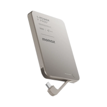 Cargar imagen en el visor de la galería, Momax 1-Power F.Pass⁺ 5000mAh Magnetic Battery Pack with Built-in Cable