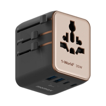 Cargar imagen en el visor de la galería, Momax 1-World² 5-Port Mini Travel GaN Charger 35W with Dual AC