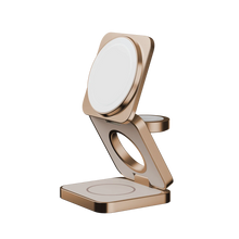 Cargar imagen en el visor de la galería, Momax Q2.Mag 3-in-1 Foldable Qi2 15W Magnetic Wireless Charging Stand