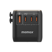 Cargar imagen en el visor de la galería, Momax 1-World Universal 4-Port Travel GaN Charger 120W + USB-C Cable