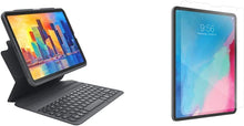 Cargar imagen en el visor de la galería, 12.9 ZAGG Pro Keys Detachable Case and Wireless Keyboard for Apple iPad Pro 12.9 & Invisible Shield ZAGG InvisibleShield Glass Plus