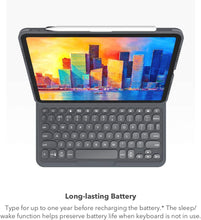 Cargar imagen en el visor de la galería, ZAGG Pro Keys Detachable Case and Wireless Keyboard for Apple iPad Pro 11, Multi-Device Bluetooth Pairing