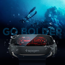 Cargar imagen en el visor de la galería, 49 mm Spigen Thin Fit 360 Designed for Apple Watch Case with Tempered Glass Screen Protector for Apple Watch Ultra 49mm Case - Black