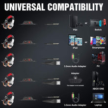 Cargar imagen en el visor de la galería, Hunterspider V-4 Red pro Gaming Headset