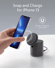 Cargar imagen en el visor de la galería, Anker Magnetic Wireless Charger, 623 MagGo 2-in-1 Wireless Charging Station