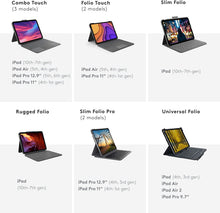 Cargar imagen en el visor de la galería, Logitech Slim Folio Pro Backlit Bluetooth Keyboard Case for iPad Pro 11-inch