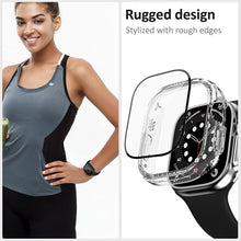 Cargar imagen en el visor de la galería, 2 Pack Hard PC Case and Tempered Glass Screen Protector Compatible with Apple Watch Ultra 49mm