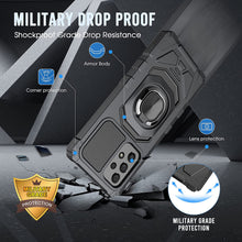 Cargar imagen en el visor de la galería, A33 5G Case: with Tempered Screen Protector & Built in 360° Adjustable Ring Kickstand Shockproof