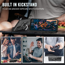 Cargar imagen en el visor de la galería, A33 5G Case: with Tempered Screen Protector & Built in 360° Adjustable Ring Kickstand Shockproof