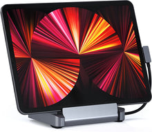 Cargar imagen en el visor de la galería, Satechi USB C Hub - iPad Pro USB C Hub - Aluminum Stand & Hub – 6-in-1 iPad Dock