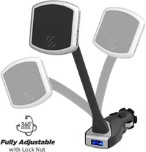 Cargar imagen en el visor de la galería, SCOSCHE MagicMount Pro Magnetic Phone/GPS 30W Power Delivery 3.0 Type-C + Type-A