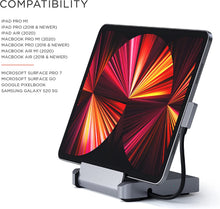 Cargar imagen en el visor de la galería, Satechi USB C Hub - iPad Pro USB C Hub - Aluminum Stand & Hub – 6-in-1 iPad Dock