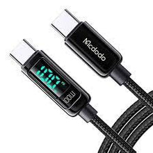 Cargar imagen en el visor de la galería, Mcdodo Digital HD 100W PD Fast Charge Type - C to Type -C Data Cable CA-1100