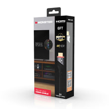 Cargar imagen en el visor de la galería, Monster High Speed 4K HDR HDMI Cable with Built-in Red LED Light - 6ft