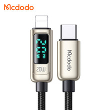 Cargar imagen en el visor de la galería, Mcdodo- Digital Display 36W Type-C to Lightning Data Cable 1.2m CA-8810
