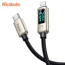 Cargar imagen en el visor de la galería, Mcdodo- Digital Display 36W Type-C to Lightning Data Cable 1.2m CA-8810
