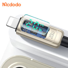 Cargar imagen en el visor de la galería, Mcdodo- Digital Display 36W Type-C to Lightning Data Cable 1.2m CA-8810
