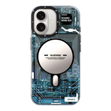 Cargar imagen en el visor de la galería, Young Kit Futuristic Grey Circuit Board-iPhone Case iPhone 16
