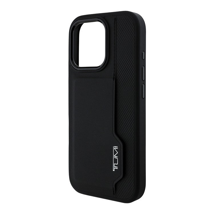 TUMI HC LEATHER WITH VERTICAL CARD SLOT BLACK IP16 PRO MAX