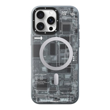 Cargar imagen en el visor de la galería, Young Kit Futuristic Grey Circuit Board-iPhone Case iPhone 15 Pro
