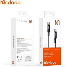 Cargar imagen en el visor de la galería, Mcdodo Cable Auto Power Off Type-C to Type-C 100W
