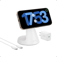 Cargar imagen en el visor de la galería, Anker MagSafe Compatible 2-in-1 Charging Stand, iPhone 16 Wireless Charger, Qi2 Certified 15W
