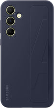 Cargar imagen en el visor de la galería, SAMSUNG Funda de agarre de pie con correa y función atril para Galaxy A55 5G, color negro
