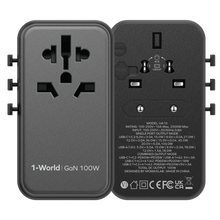 Cargar imagen en el visor de la galería, Momax 1-World Universal 4-Port Travel GaN Charger 100W
