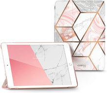 Cargar imagen en el visor de la galería, i-Blason Cosmo Lite Case for iPad 9th/8th/7th Generation, iPad 10.2 (2021/2020/2019), Slim Trifold Stand Smart Case Translucent Hard Back Protective Cover with Auto Sleep/Wake (Marble)
